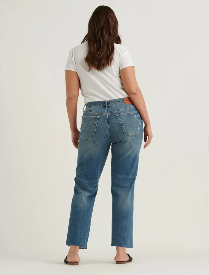 Jeans Women Lucky Brand Mid Rise Boyfriend Jean Progress Dest Ct
