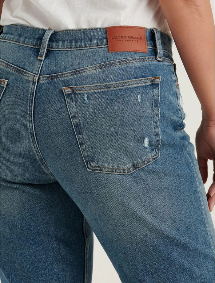 Jeans Women Lucky Brand Mid Rise Boyfriend Jean Progress Dest Ct