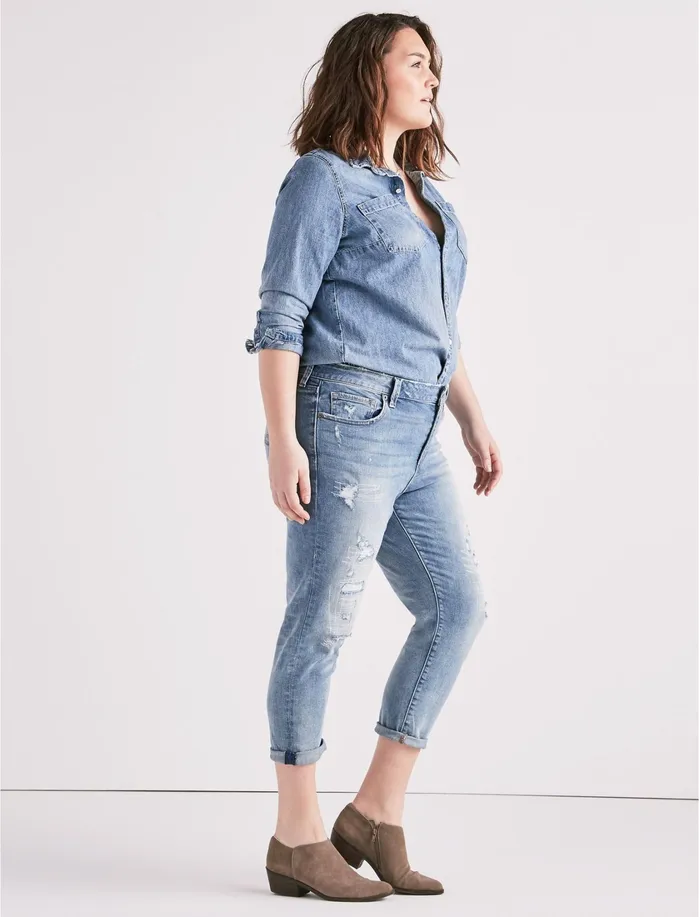 Jeans Women Lucky Brand Plus Reese Boyfriend Jean Kona