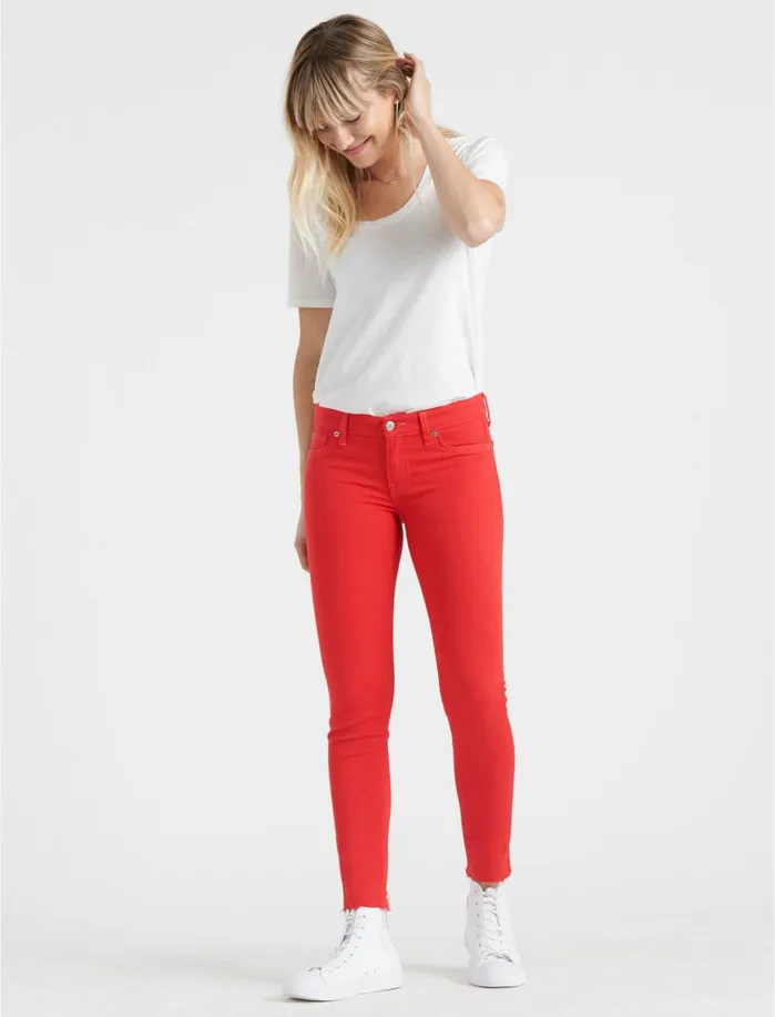 Jeans Women Lucky Brand Stella Skinny True Red Chew