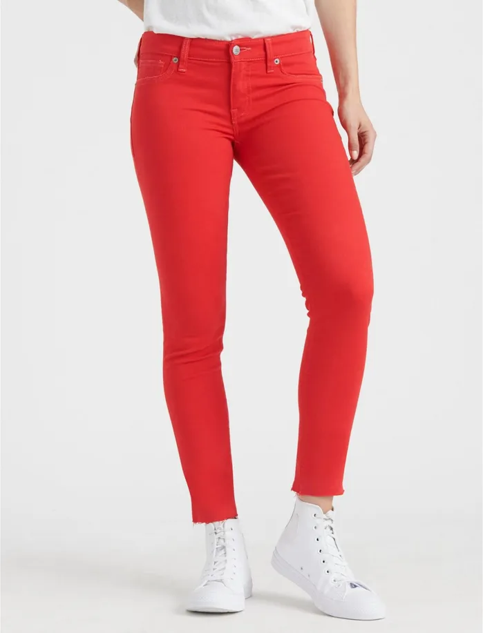 Jeans Women Lucky Brand Stella Skinny True Red Chew