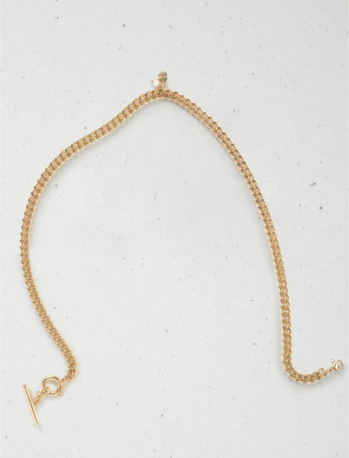 Jewelry Women Lucky Brand Chain Toggle Necklace Gold