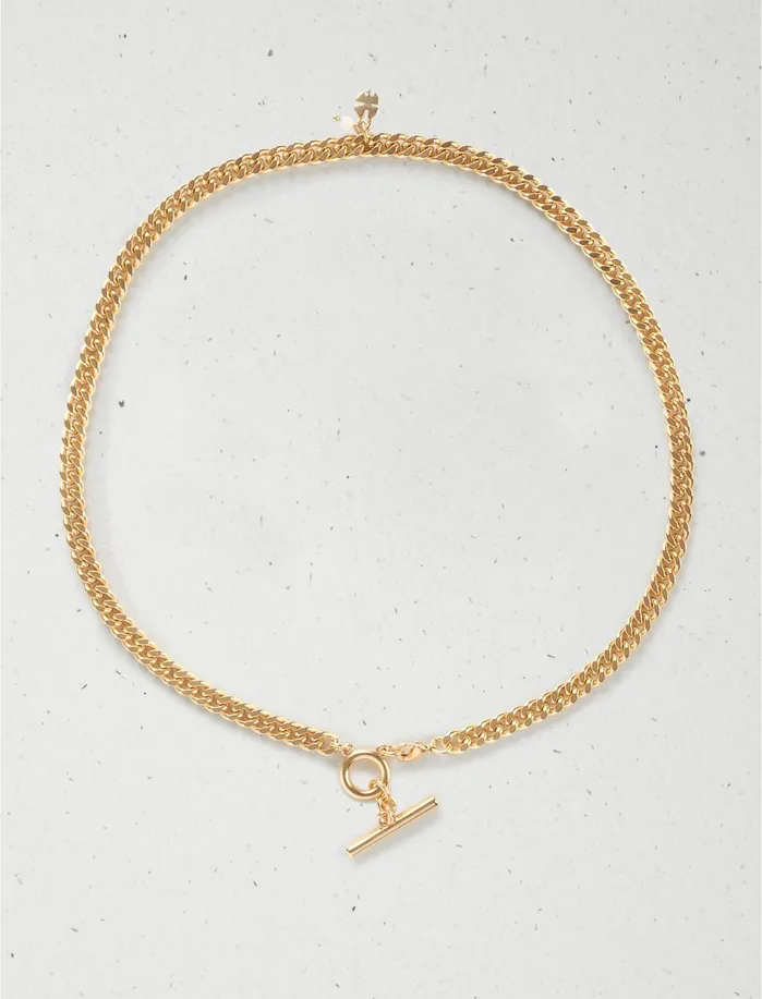 Jewelry Women Lucky Brand Chain Toggle Necklace Gold