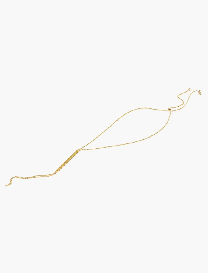 Jewelry Women Lucky Brand Modern Bar Y Necklace Gold