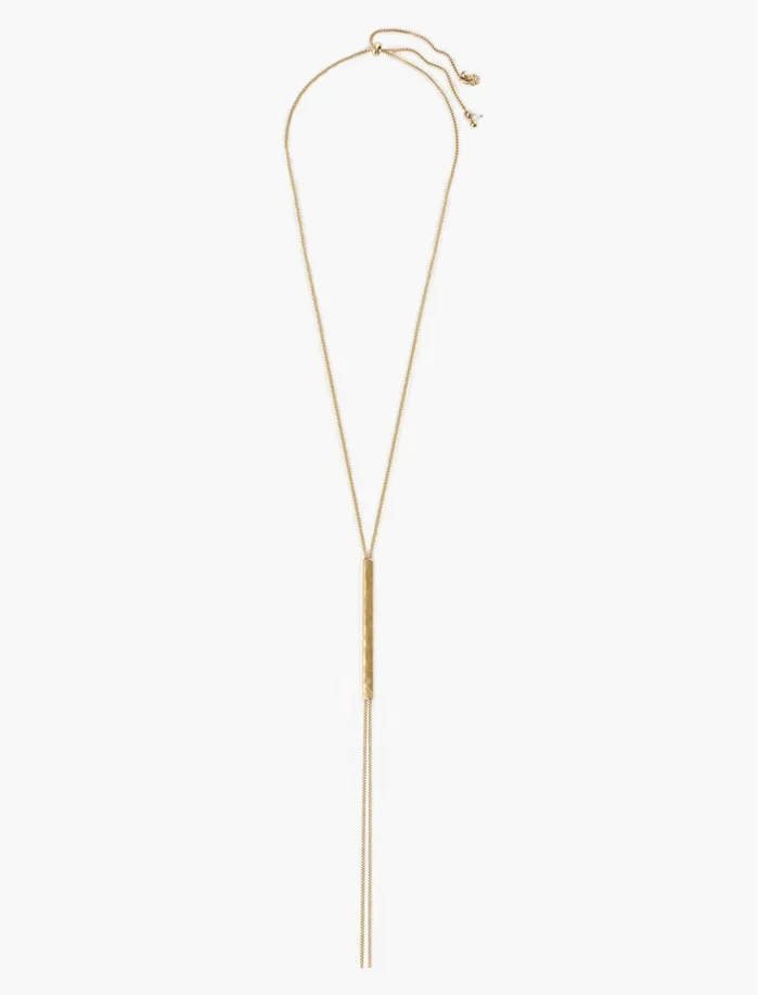 Jewelry Women Lucky Brand Modern Bar Y Necklace Gold