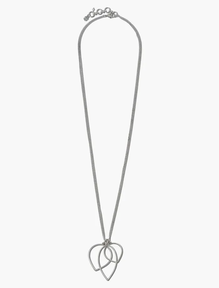 Jewelry Women Lucky Brand Nk Slv Openwork Pendant Silver