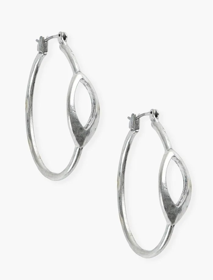 Jewelry Women Lucky Brand Open Hoop Earring Silver