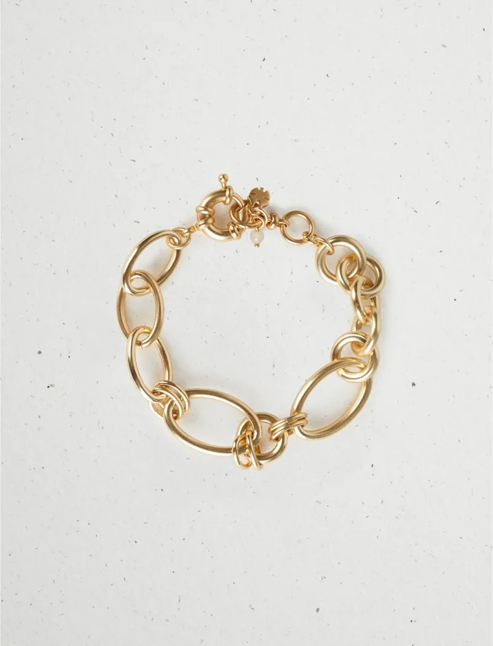 Jewelry Women Lucky Brand Open Link Chain Bracelet Gold