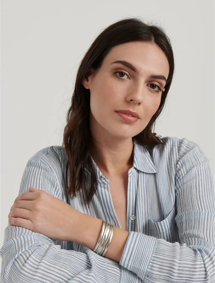 Jewelry Women Lucky Brand Silver Cuff Bracelet Silver