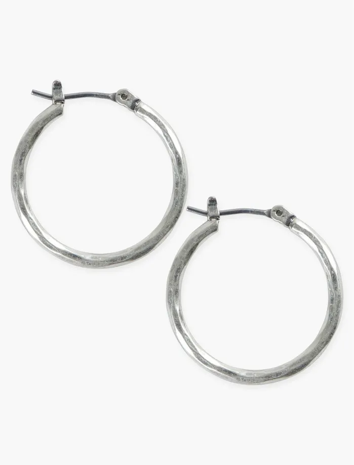 Jewelry Women Lucky Brand Small Silver Hoop Silver