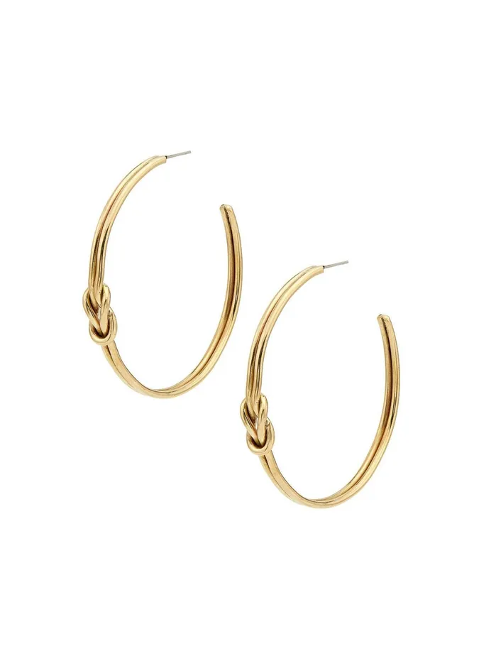 Jewelry Women Lucky Brand Soko Sayo Maxi Hoops Gold