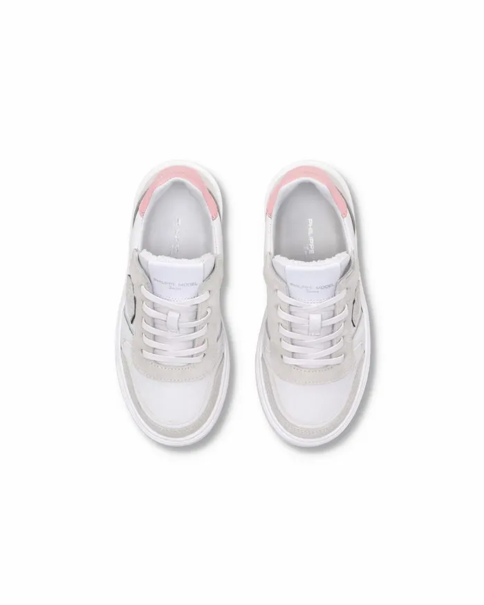 Kids Nice Sneakers Brown Blue Shoes For Junior Philippe Model Paris Kids Junior 2840