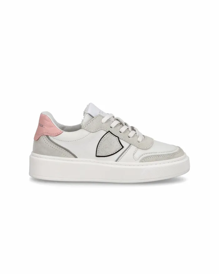 Kids Nice Sneakers Brown Blue Shoes For Junior Philippe Model Paris Kids Junior 2840