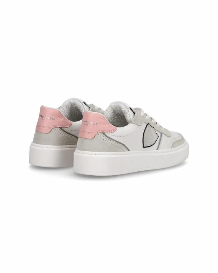 Kids Nice Sneakers Brown Blue Shoes For Junior Philippe Model Paris Kids Junior 2840
