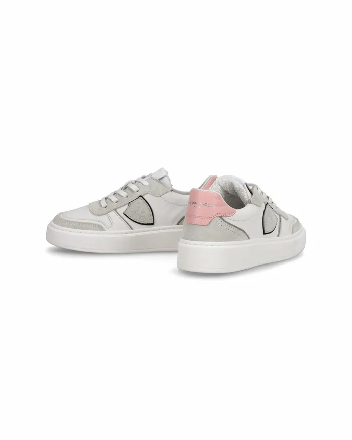 Kids Nice Sneakers Brown Blue Shoes For Junior Philippe Model Paris Kids Junior 2840