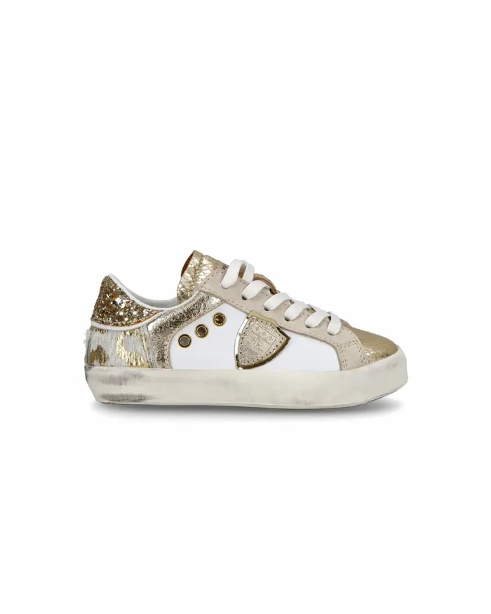 Kids Paris Sneakers Baby039s White Gold Shoes Philippe Model Paris Kids Baby 1627
