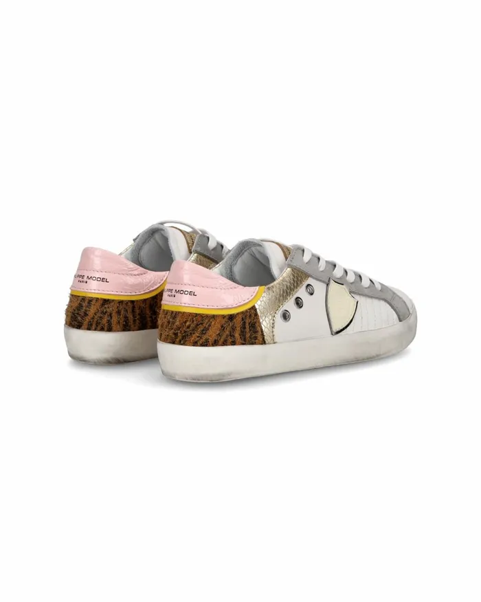 Kids Paris Sneakers Junior039s White Cognac Shoes Philippe Model Paris Kids Junior 2840