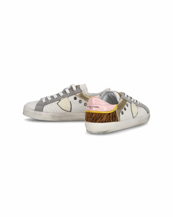 Kids Paris Sneakers Junior039s White Cognac Shoes Philippe Model Paris Kids Junior 2840