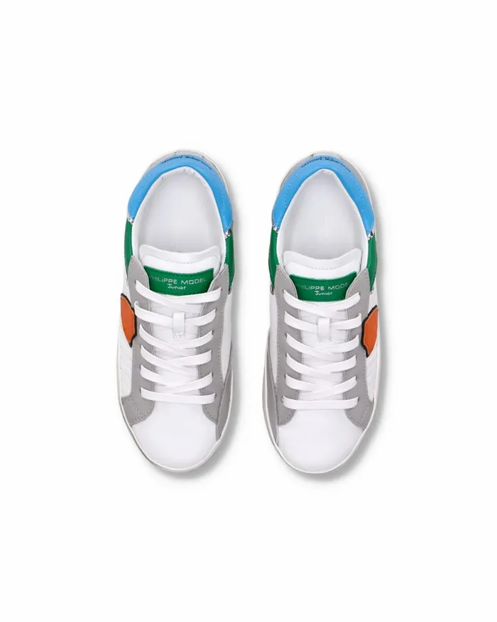 Kids Paris Sneakers Junior039s White Green Shoes Philippe Model Paris Kids Junior 2840