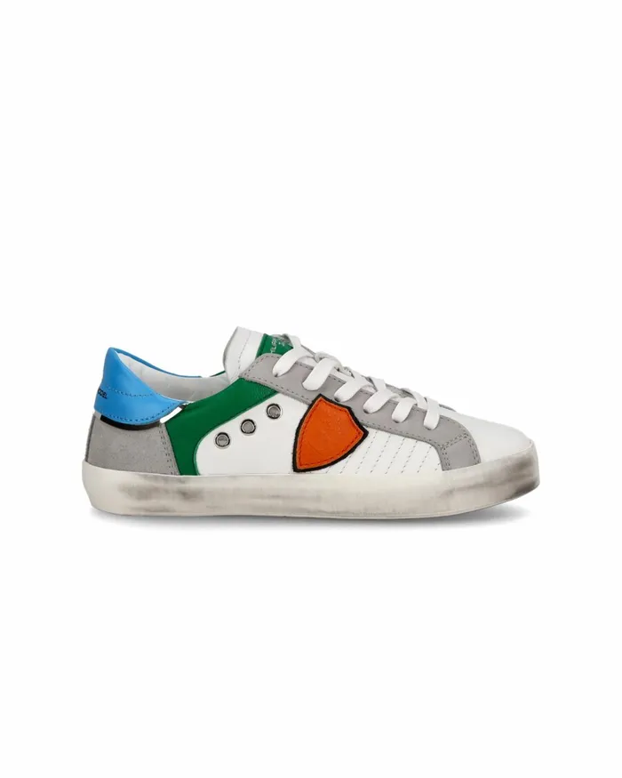 Kids Paris Sneakers Junior039s White Green Shoes Philippe Model Paris Kids Junior 2840