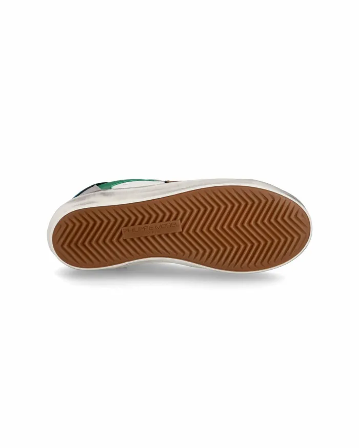 Kids Paris Sneakers Junior039s White Green Shoes Philippe Model Paris Kids Junior 2840