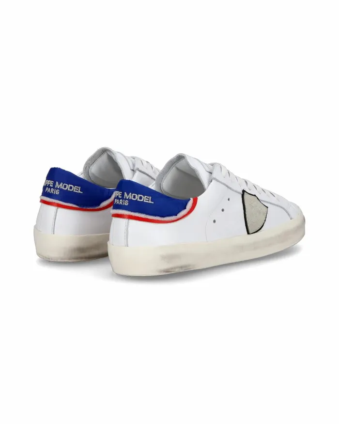 Kids Paris Sneakers White Blue Shoes For Junior Philippe Model Paris Kids Junior 2840