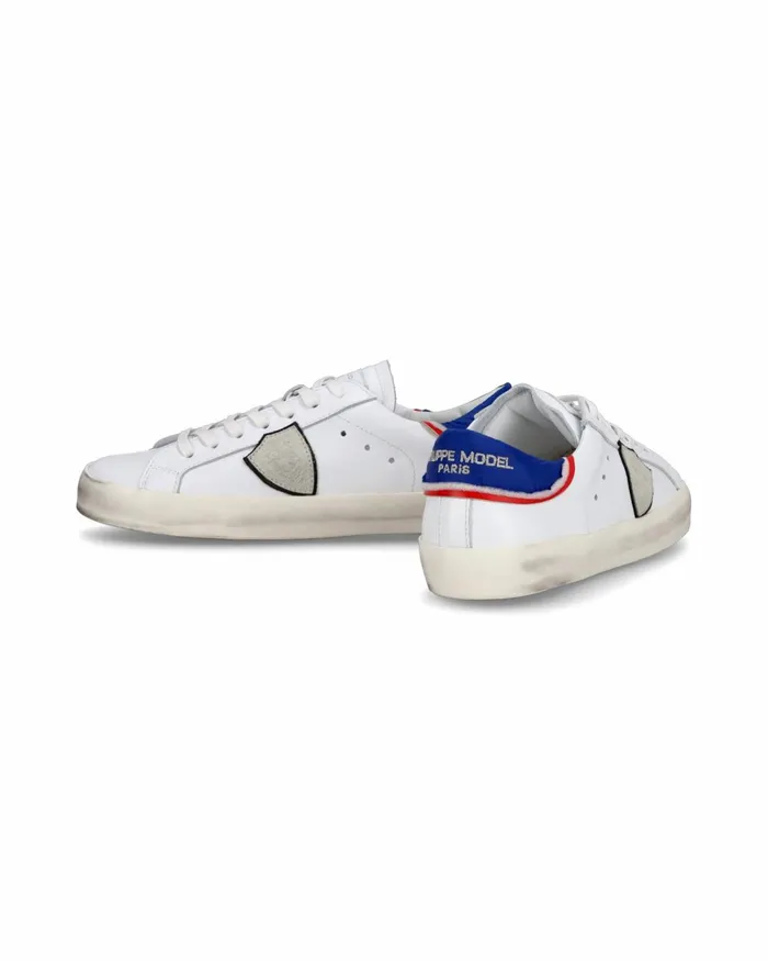 Kids Paris Sneakers White Blue Shoes For Junior Philippe Model Paris Kids Junior 2840