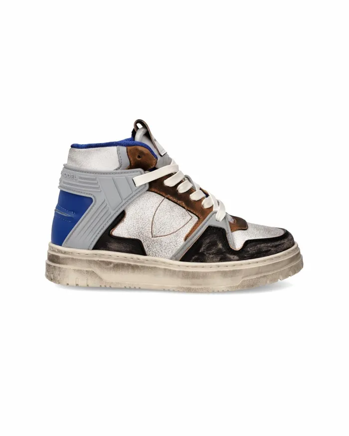 Kids Sneakers La Grande Tennis Kids White Blue JUNIOR Philippe Model Paris Kids Junior 2840