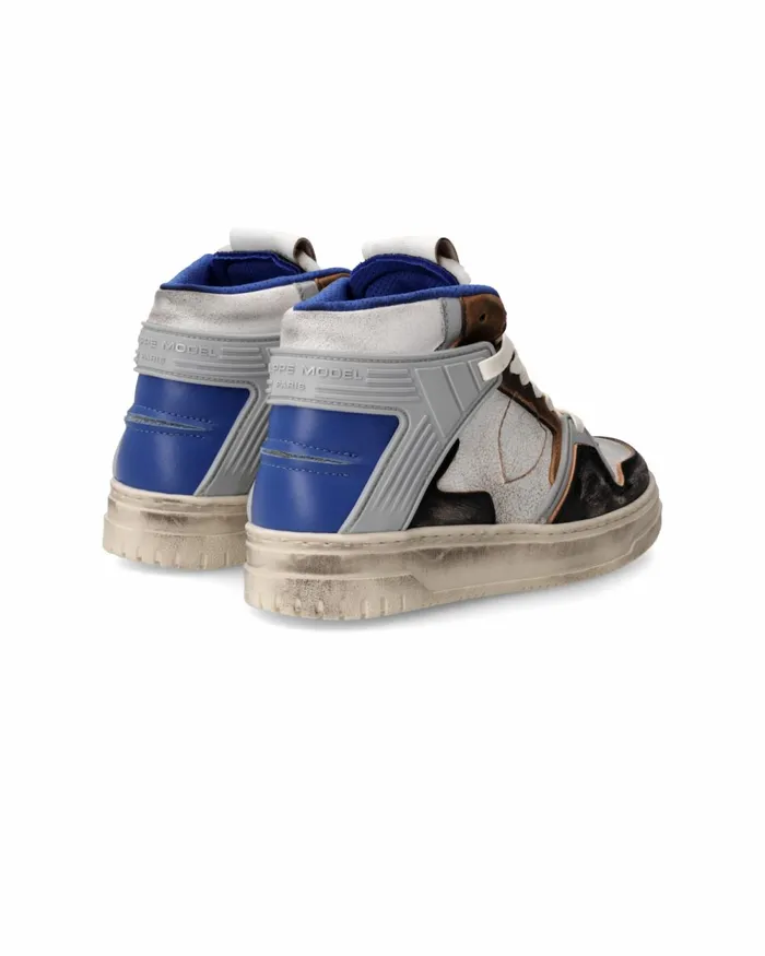 Kids Sneakers La Grande Tennis Kids White Blue JUNIOR Philippe Model Paris Kids Junior 2840