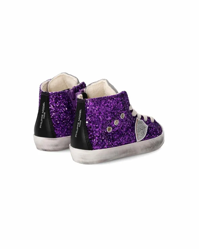 Kids Sneakers Paris Tennis Baby Purple Grey BABY Philippe Model Paris Kids Baby 1627