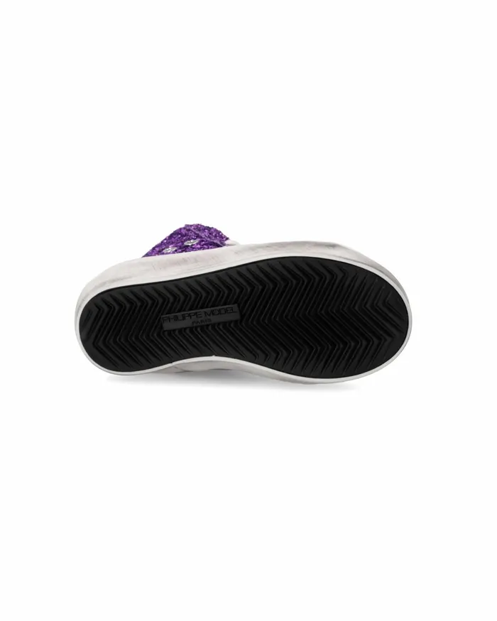 Kids Sneakers Paris Tennis Baby Purple Grey BABY Philippe Model Paris Kids Baby 1627