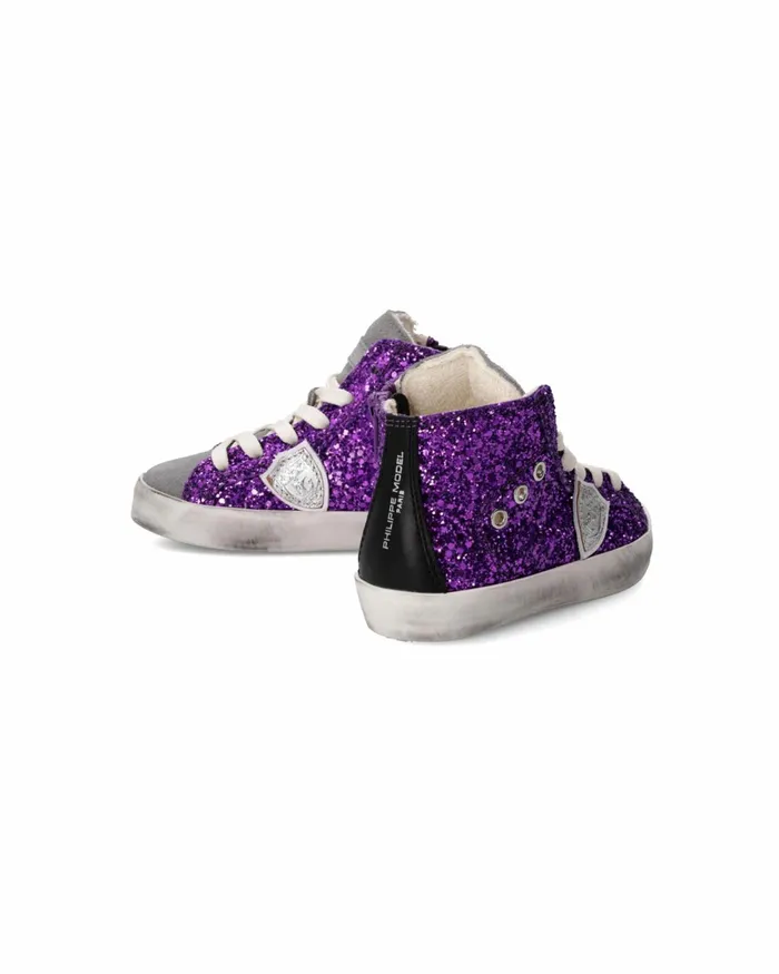 Kids Sneakers Paris Tennis Baby Purple Grey BABY Philippe Model Paris Kids Baby 1627