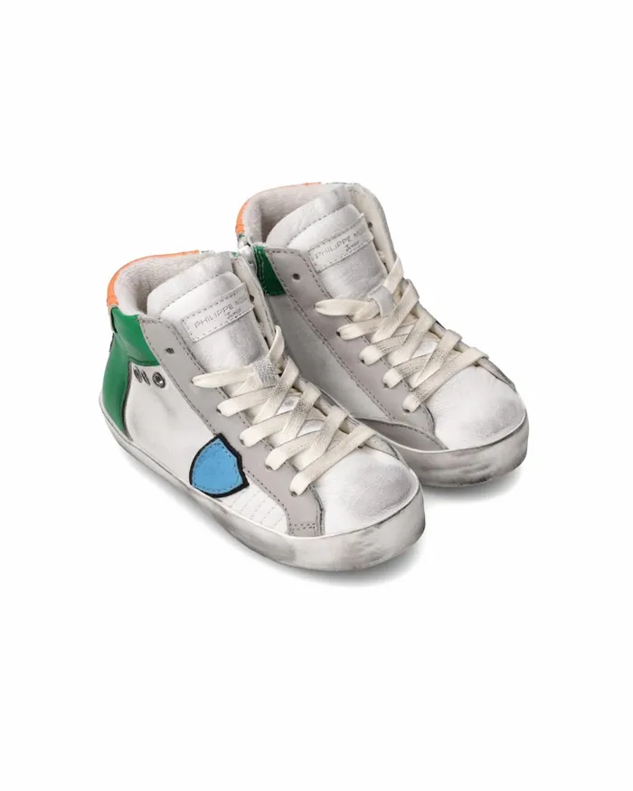 Kids Sneakers Paris Tennis Baby White Green Orange BABY Philippe Model Paris Kids Baby 1627 Kids Sneakers Paris Tennis Baby White Green Orange BABY Philippe Model Paris Kids Baby 1627
