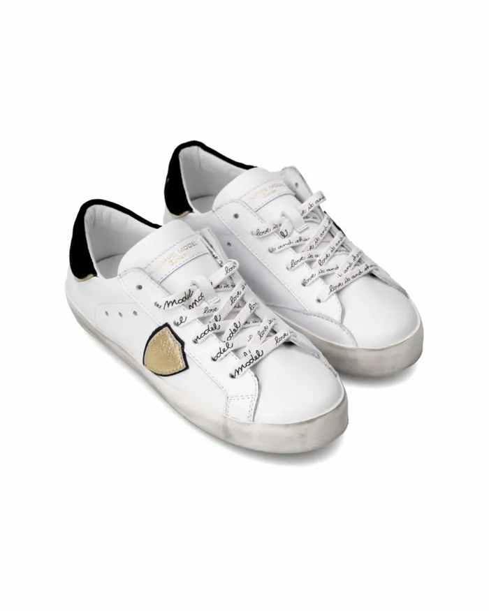 Kids Sneakers Paris Tennis Kids White Brown JUNIOR Philippe Model Paris Kids Junior 2840