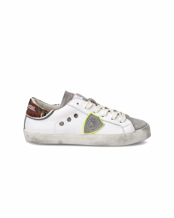 Kids Sneakers Paris Tennis Kids White Fluo Green JUNIOR Philippe Model Paris Kids Junior 2840