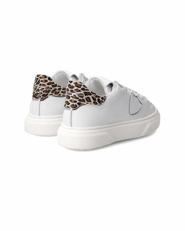 Kids Sneakers Temple Tennis Junior White Animalier JUNIOR Philippe Model Paris Kids Mini Me