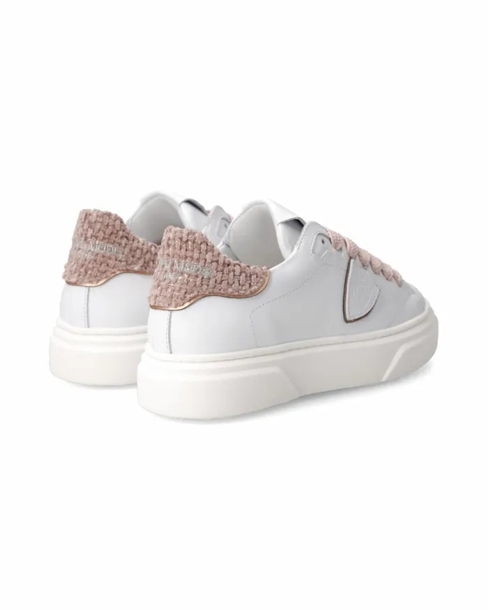 Kids Sneakers Temple Tennis Junior White Pink JUNIOR Philippe Model Paris Kids Junior 2840