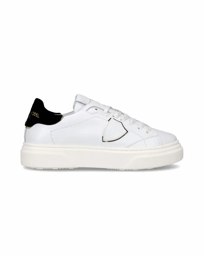 Kids Temple Junior039s WhiteBlack Low Sneakers Philippe Model Paris Kids Junior 2840