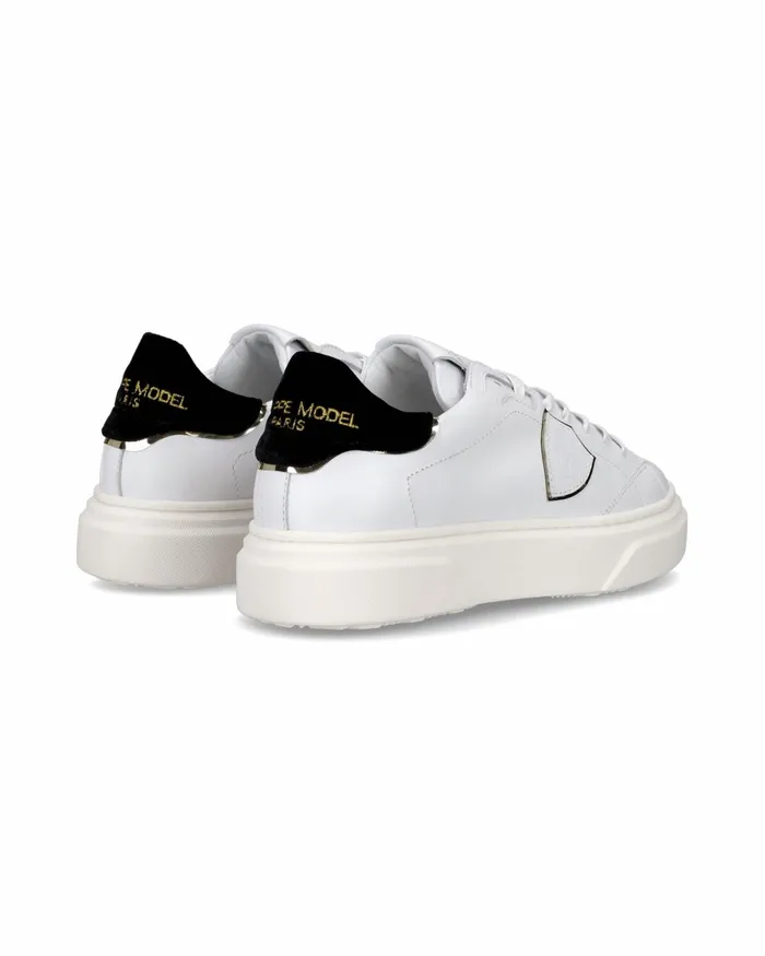 Kids Temple Junior039s WhiteBlack Low Sneakers Philippe Model Paris Kids Junior 2840