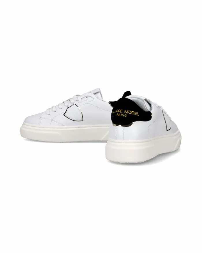 Kids Temple Junior039s WhiteBlack Low Sneakers Philippe Model Paris Kids Junior 2840