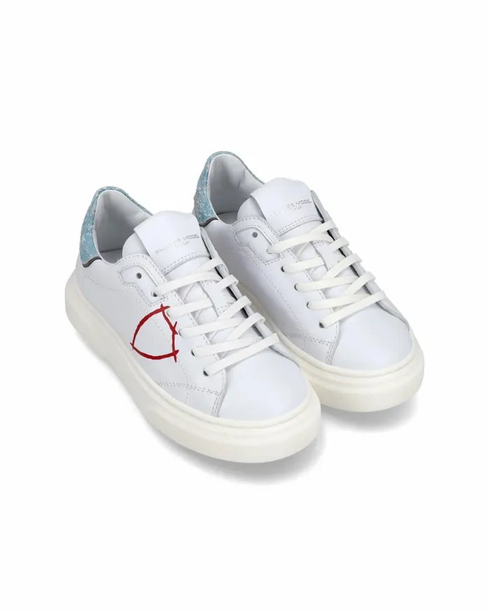 Kids Temple Sneakers Junior039s White Light Blue Shoes Philippe Model Paris Kids Junior 2840 Kids Temple Sneakers Junior039s White Light Blue Shoes Philippe Model Paris Kids Junior 2840