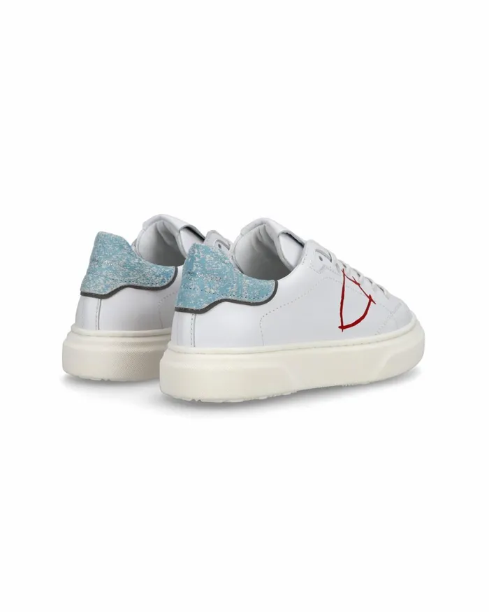Kids Temple Sneakers Junior039s White Light Blue Shoes Philippe Model Paris Kids Junior 2840