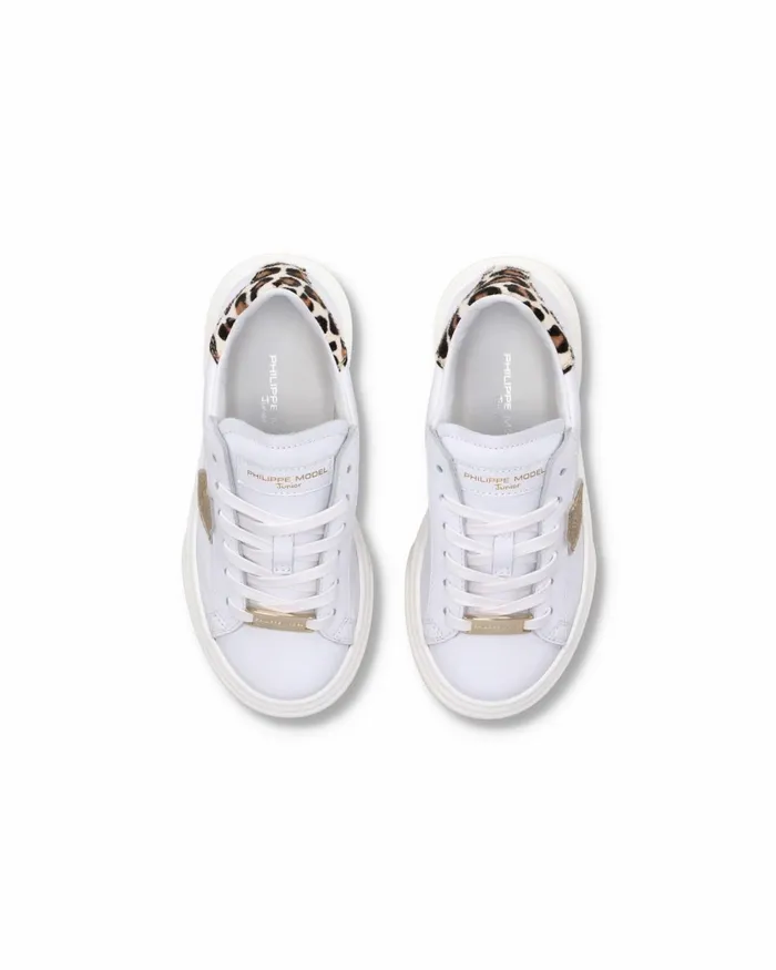 Kids Temple Sneakers Junior039s White Pink Shoes Philippe Model Paris Kids Junior 2840