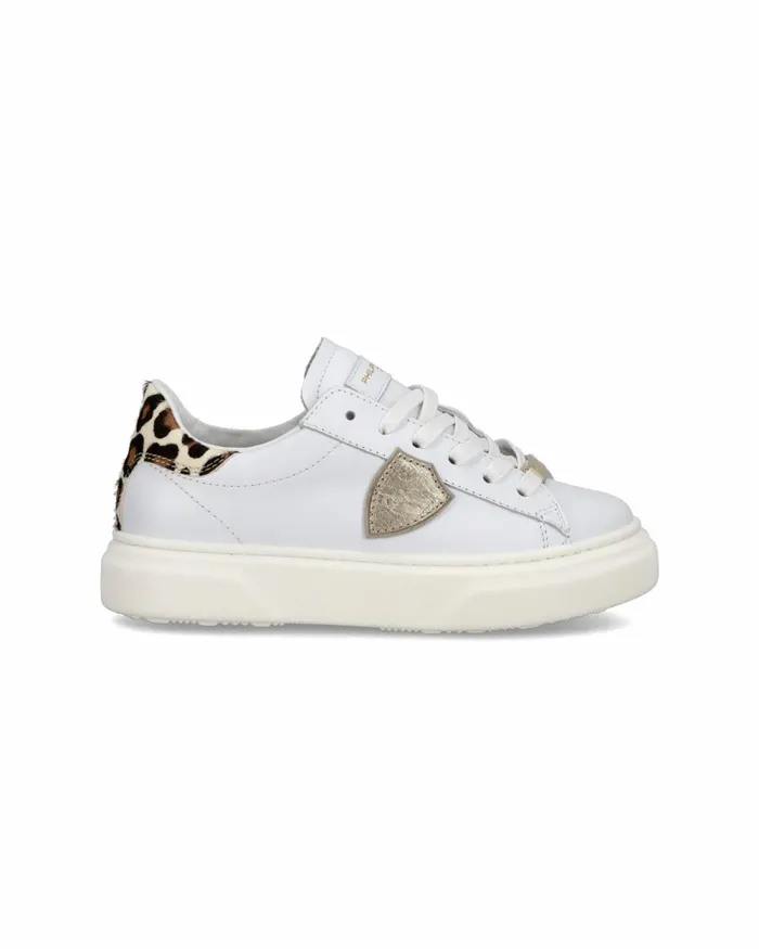 Kids Temple Sneakers Junior039s White Pink Shoes Philippe Model Paris Kids Junior 2840