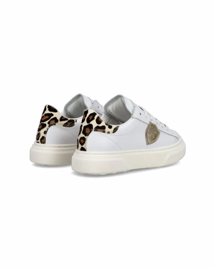 Kids Temple Sneakers Junior039s White Pink Shoes Philippe Model Paris Kids Junior 2840