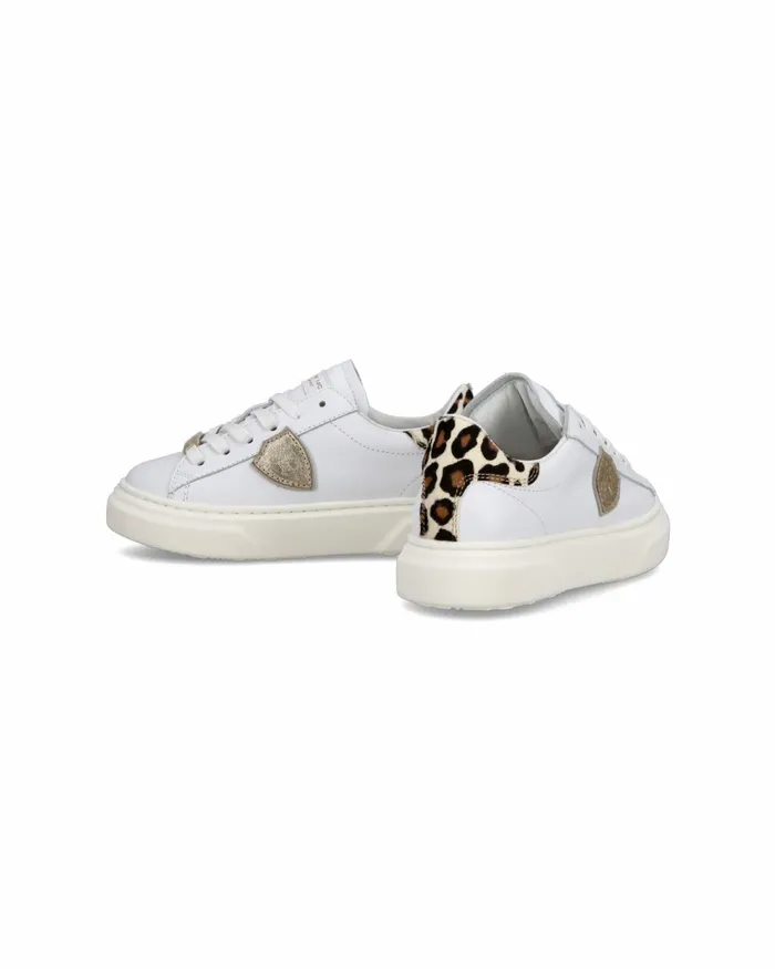 Kids Temple Sneakers Junior039s White Pink Shoes Philippe Model Paris Kids Junior 2840