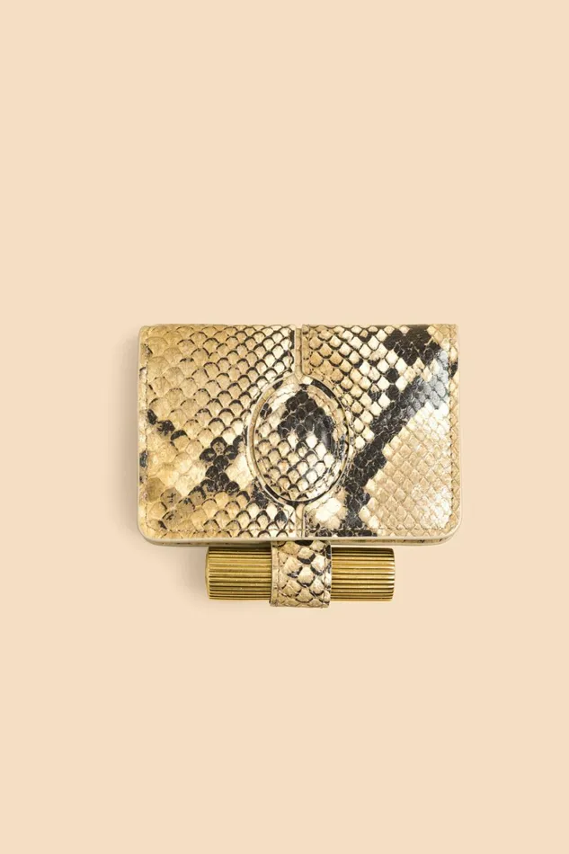 KIKI Wallet Python Naturel Women Rouje Small Leather Goods
