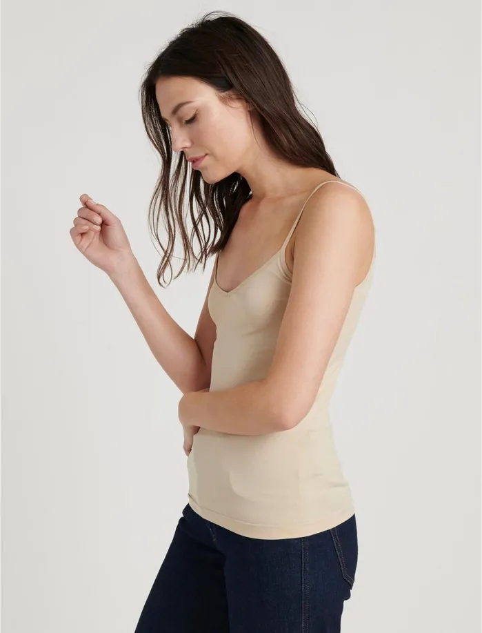 Knit Tops Women Lucky Brand Favorite Layering Cami Nude