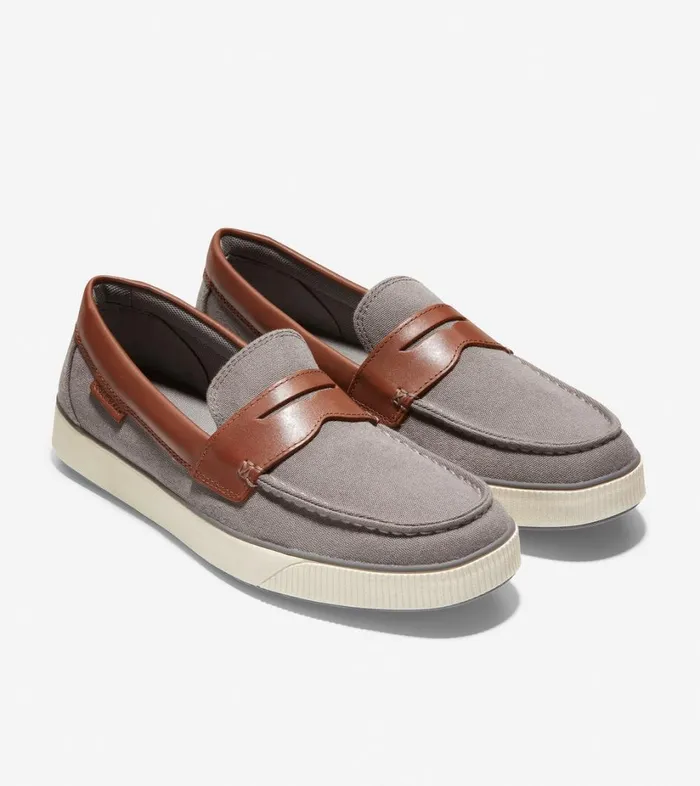 Loafers and Drivers Men Cole Haan Nantucket Penny Loafer Grey Textilewoodbury Loafers and Drivers Men Cole Haan Nantucket Penny Loafer Grey Textilewoodbury