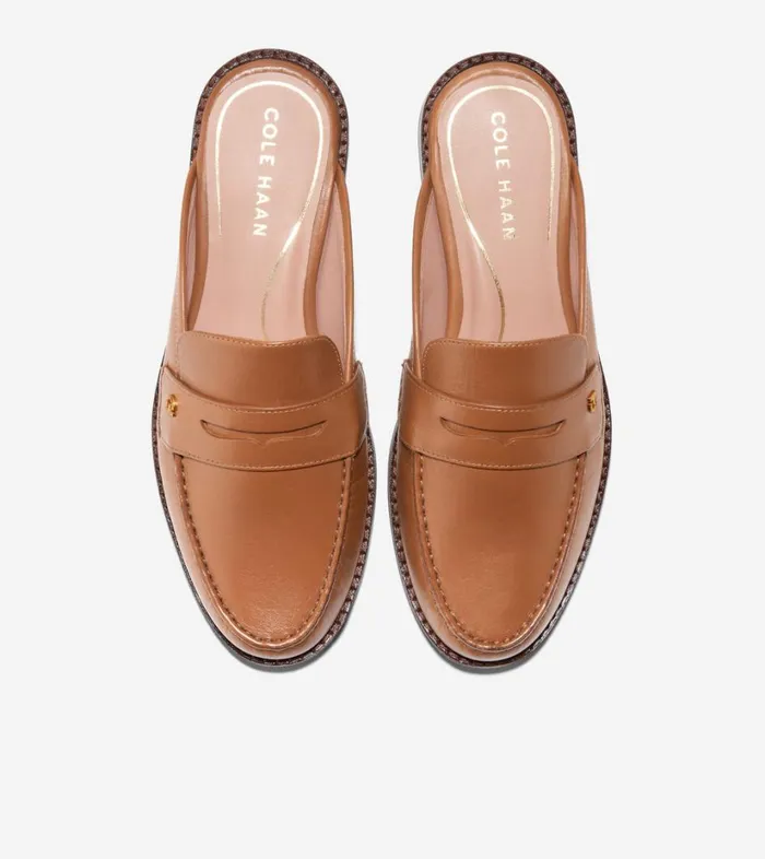 Loafers Women Cole Haan Lux Pinch Penny Loafer Mules Pecan Loafers Women Cole Haan Lux Pinch Penny Loafer Mules Pecan